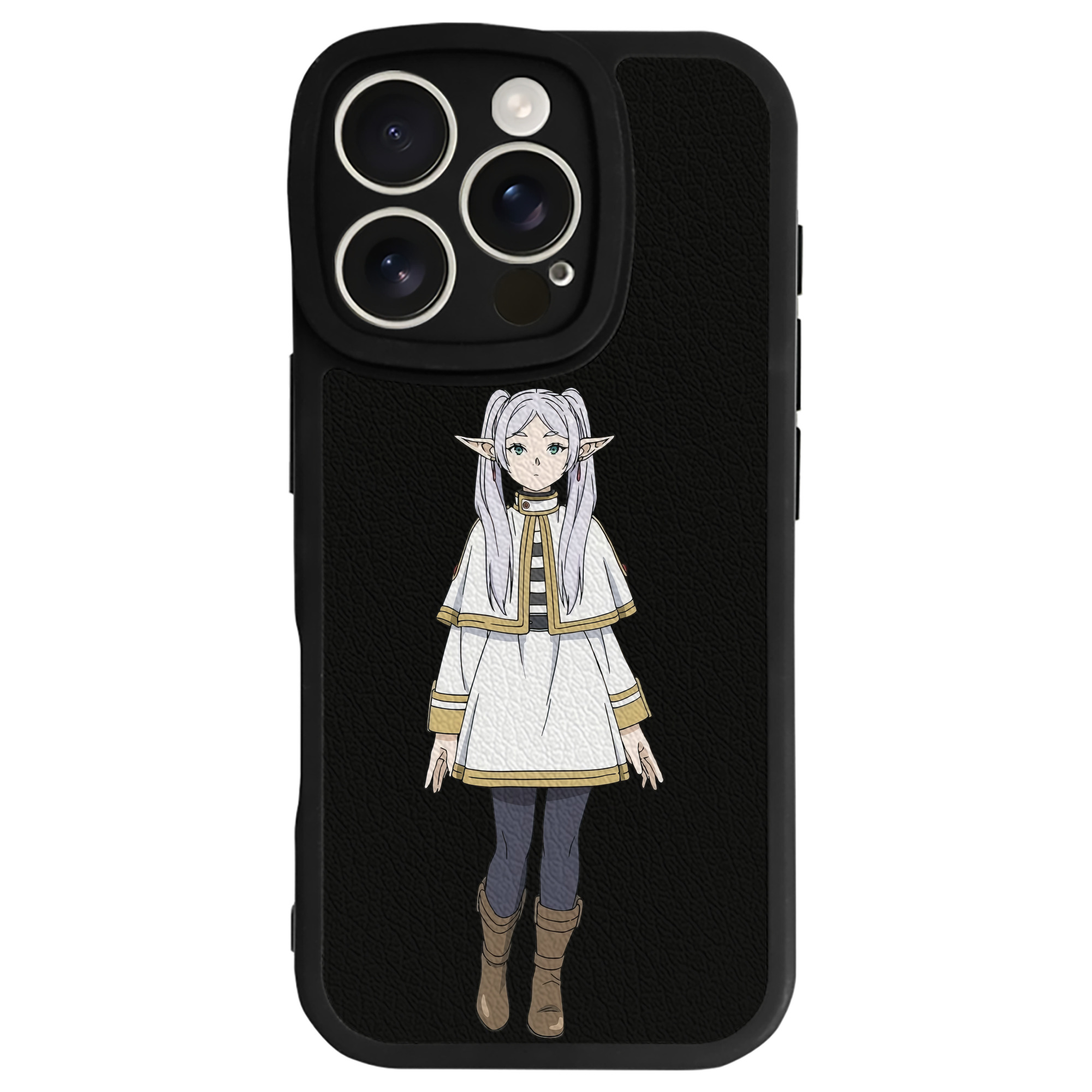 （画像用） 葬送のフリーレン Frieren 【iPhone 16シリーズ対応】シリコンスマホケース（レザー調） 材質：シリコン
